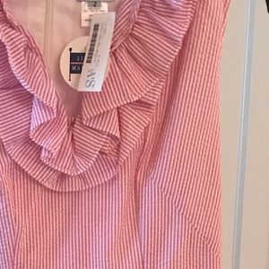NWT pink & white stripe dress by Just Madras sz 2